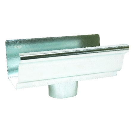 Amerimax Home Products Amerimax 6.5 in. H X 10 in. W X 5.5 in. L Metallic Galvanized Steel K End w/Drop 29010